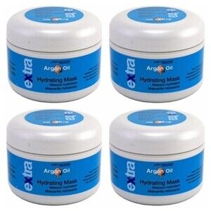 4X Jheri Redding Extra Argan Oil Hydrating Hair Mask 8.3oz Set Of 4 NEW